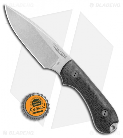 Bradford Knives Guardian3 Knife 3D Carbon Fiber (3.5" False Edge/AEB-L/SW)