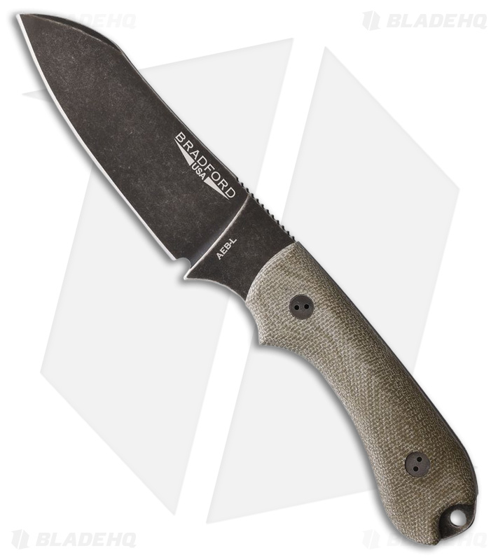 Bradford Guardian 3 Sheepsfoot OD Mic. Black AEB-L Blade HQ