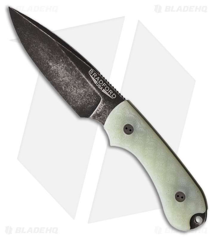 Bradford Guardian 3 Drop Point Jade G10 Black AEB-L Blade HQ
