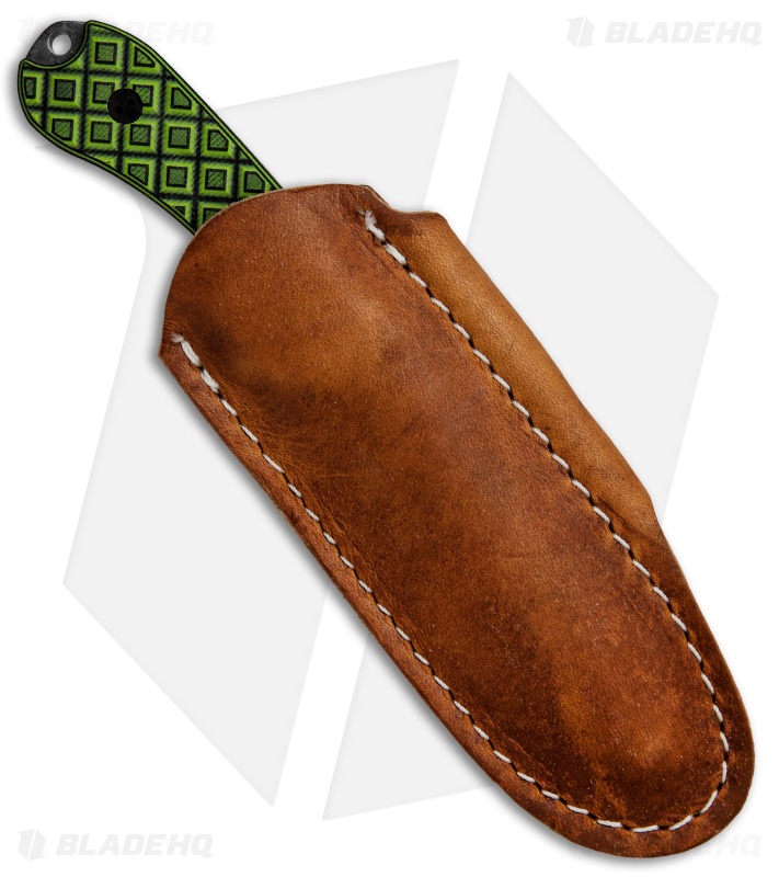 Bradford Knives Guardian3 Knife Toxic Green/Black G-10 (3.5" False Edge/N690/SW)