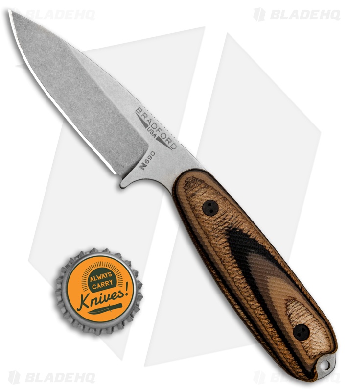 Bradford Guardian3.5 Fixed Blade Knife 3D G-Wood - Blade HQ