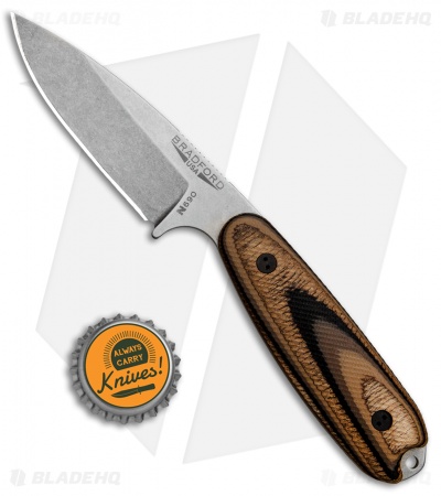 Bradford Knives Guardian3.5 Fixed Blade 3D G-Wood (3.75" Sabre/N690/Stonewash)