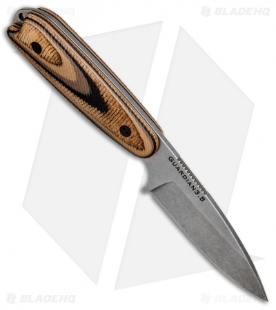 Bradford Knives Guardian3.5 Fixed Blade 3D G-Wood (3.75" Sabre/N690/Stonewash)