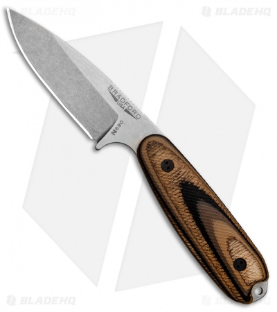 Bradford Knives Guardian3.5 Fixed Blade 3D G-Wood (3.75" Sabre/N690/Stonewash)