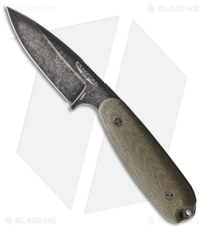 Bradford Knives Guardian 3.5 Sabre Knife OD Green Micarta (3.75" Nimbus N690)
