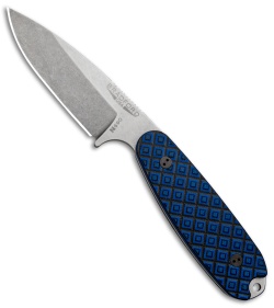 Bradford Knives Guardian3.5 Fixed Blade Blue/Black G-10 (3.75" Sabre/N690/SW)