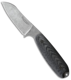 Bradford Knives Guardian 3.5 Sheepsfoot Knife Black Micarta (3.75" SW N690)