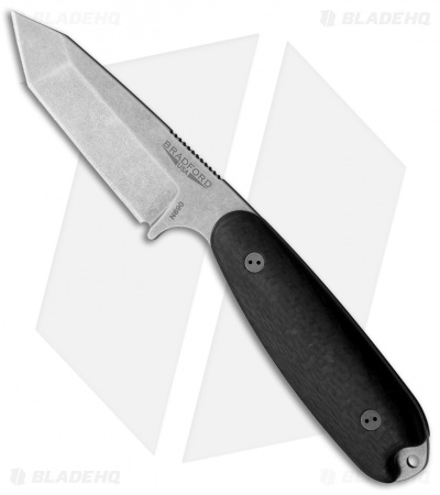 Bradford Knives Guardian3.5T Tanto Fixed Blade 3D Carbon Fiber (Stonewash N690)