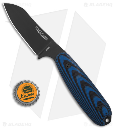 Bradford Knives Guardian3.5 Knife 3D Black/Blue G-10 (Sheepsfoot/M390/Black)
