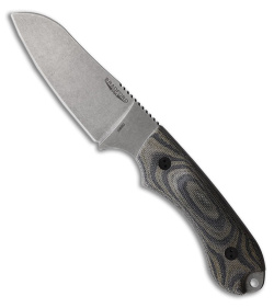 Bradford Knives Guardian 4 Sheepsfoot Knife Camo Micarta (4.8" Stonewash N690)