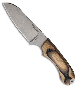 Bradford Knives Guardian 4 Sheepsfoot Knife 3D G-Wood (4.8" Stonewash N690)