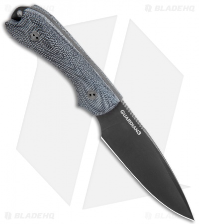 Bradford Knives Guardian3 Fixed Blade Knife 3D Black Micarta (DLC/N690)