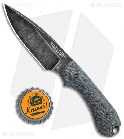 Bradford Knives Guardian3 Fixed Blade Knife 3D Black Micarta