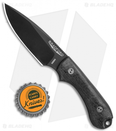 Bradford Knives Guardian3 Knife 3D Carbon Fiber (3.5" False Edge/N690/DLC)