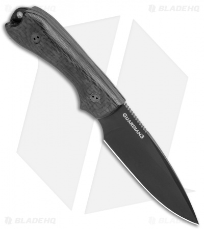 Bradford Knives Guardian3 Knife 3D Carbon Fiber (3.5" False Edge/N690/DLC)