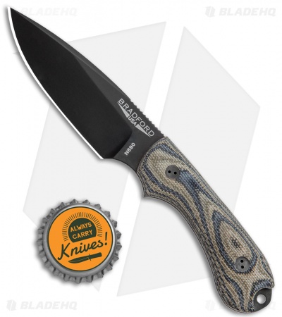 Bradford Knives Guardian3 Fixed Blade 3D Camo Micarta (False Edge/N690/DLC)