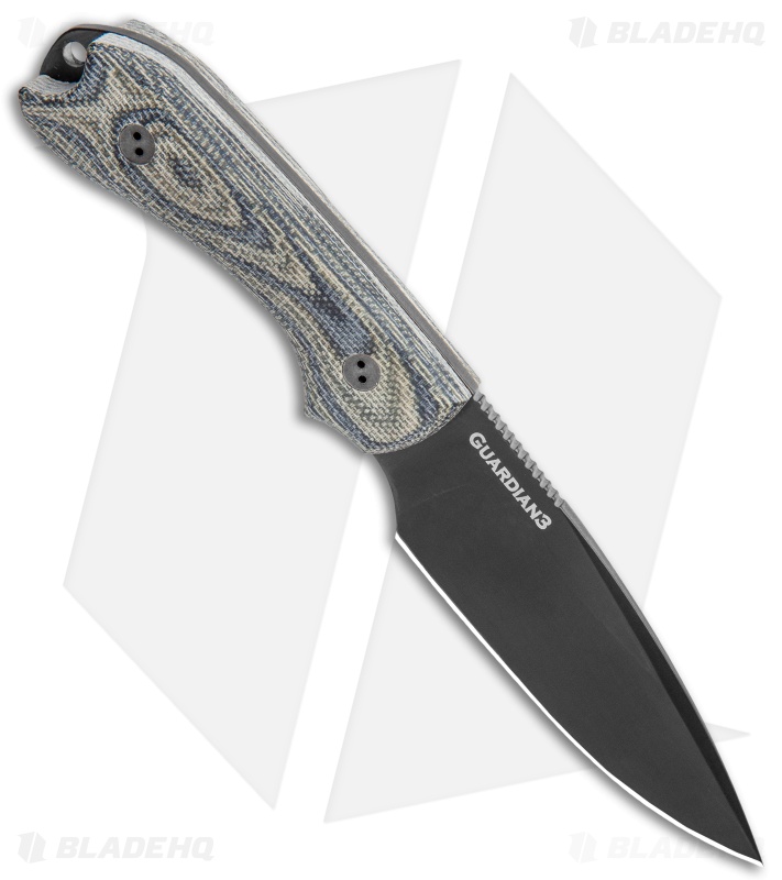 Bradford Knives Guardian3 Fixed Blade 3D Camo Micarta (False Edge/N690/DLC)