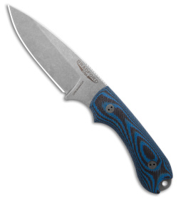 Bradford Knives Guardian 3.2 Knife 3D Black/Blue G-10 (3.9" Stonewash)