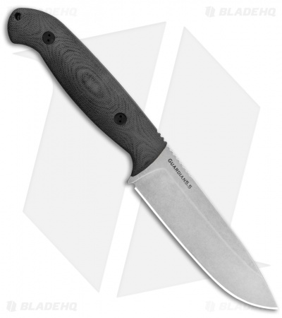 Bradford Knives Guardian5.5 Fixed Blade 3D Black Micarta (5" SW N690)