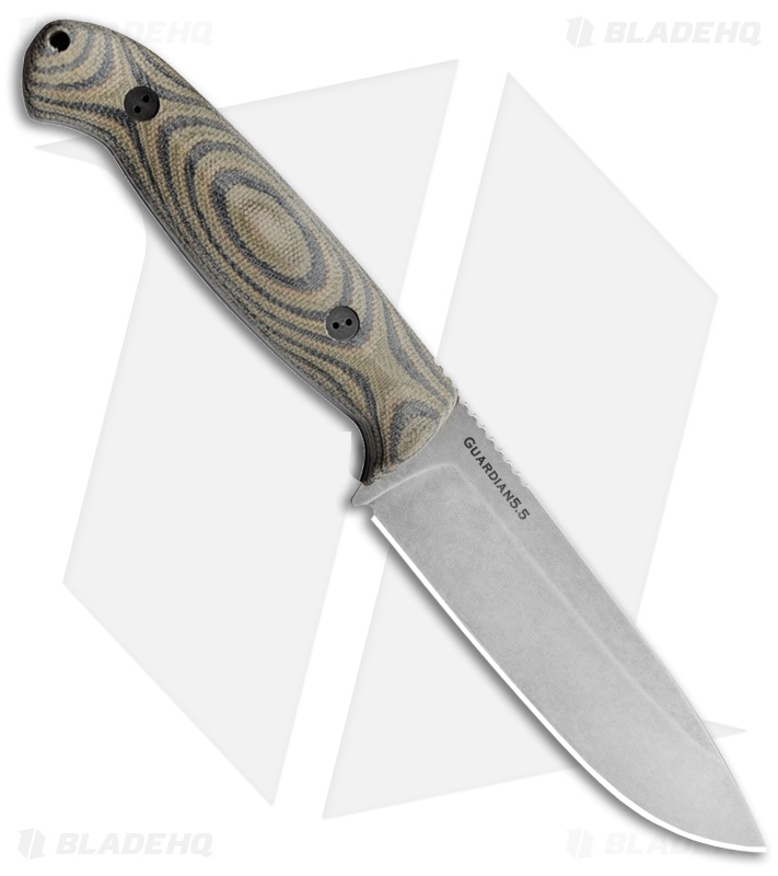Bradford Knives Guardian5.5 Fixed Blade 3D Camo Micarta (5" SW N690)
