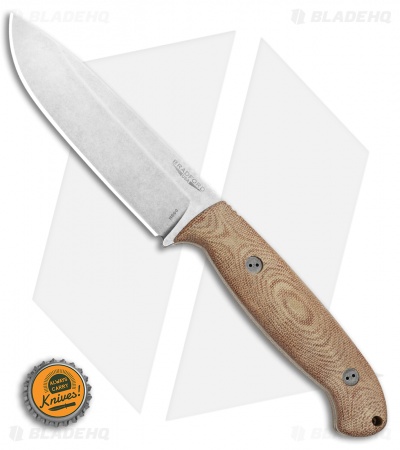 Bradford Knives Guardian5.5 Fixed Blade 3D Natural Micarta (5" SW N690)