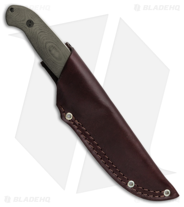 Bradford Knives Guardian5.5 Fixed Blade 3D OD Green Micarta (5" SW/N690)