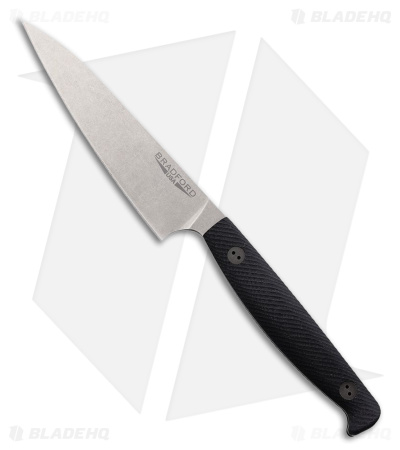 Bradford Knives 4" Paring Kitchen Knife - Black G-10