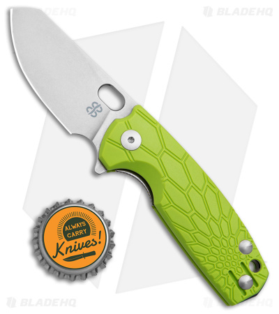 Brighten Blades Baby Core Mini Liner Lock Knife Lime Green FRN (2.35" Stonewash)