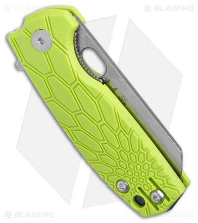 Brighten Blades Baby Core Mini Liner Lock Knife Lime Green FRN (2.35" Stonewash)