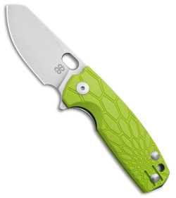 Brighten Blades Baby Core Mini Liner Lock Knife Lime Green FRN (2.35" Stonewash)