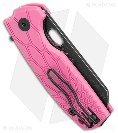 Brighten Blades Baby Core Mini Liner Lock Knife Pink FRN (2.35" Black SW)
