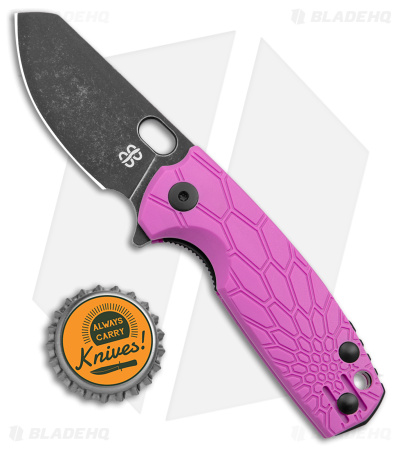Brighten Blades Baby Core Mini Liner Lock Knife Purple FRN (2.35" Black SW)