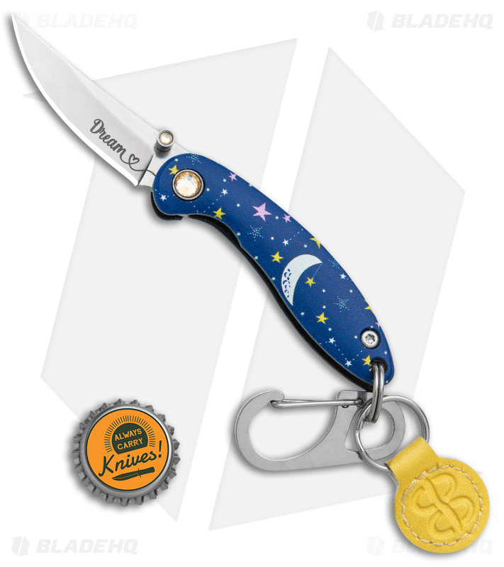Brighten Blades DREAM Keychain Knife | Starry Blue - Blade HQ