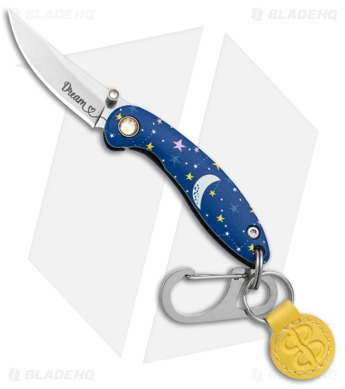 Brighten Blades DREAM Keychain Knife | Starry Blue - Blade HQ