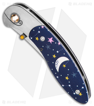 Brighten Blades DREAM Liner Lock Knife Blue Aluminum (2.6" Satin)