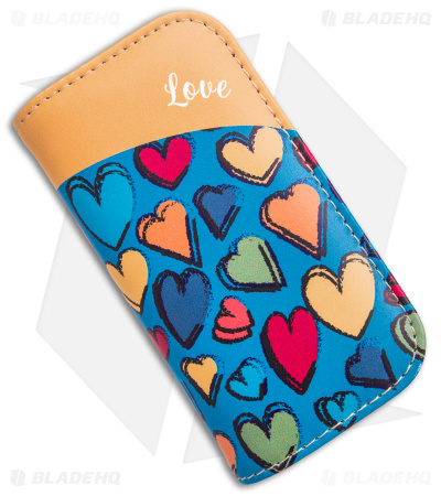 Brighten Blades LOVE Liner Lock Knife Heart Aluminum (2.6" Satin) 