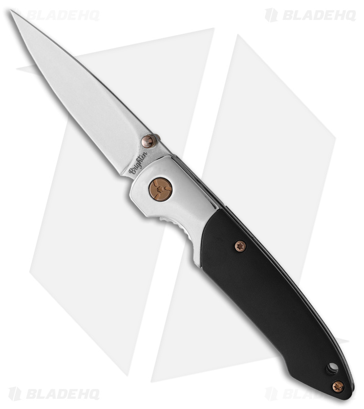 Brighten Blades Not So Heavy Metal Liner Lock Knife Black (Sabbath) (2.5" Sat)