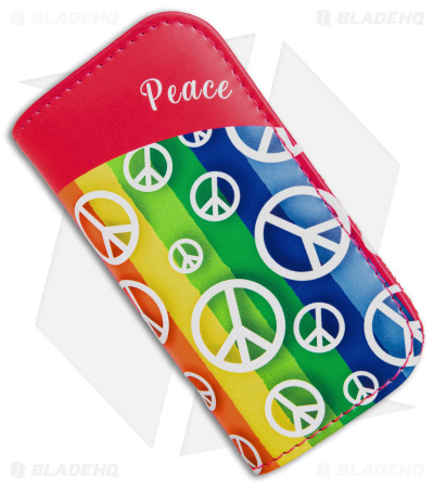Brighten Blades PEACE Liner Lock Knife Rainbow Aluminum (2.6" Satin)