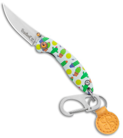 Brighten Blades RESILIENT Keychain Frame Lock Knife Cactus Aluminum (1.7" Satin)