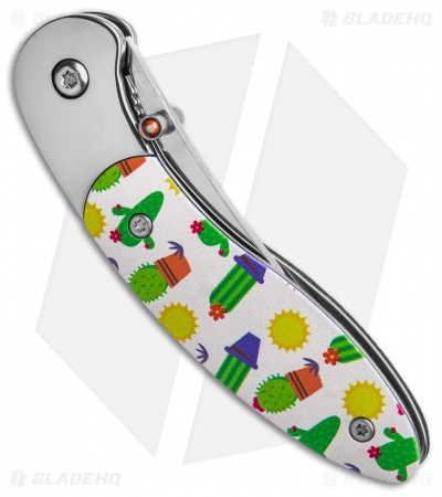 Brighten Blades RESILIENT Liner Lock Knife Cactus Aluminum (2.5" Satin)