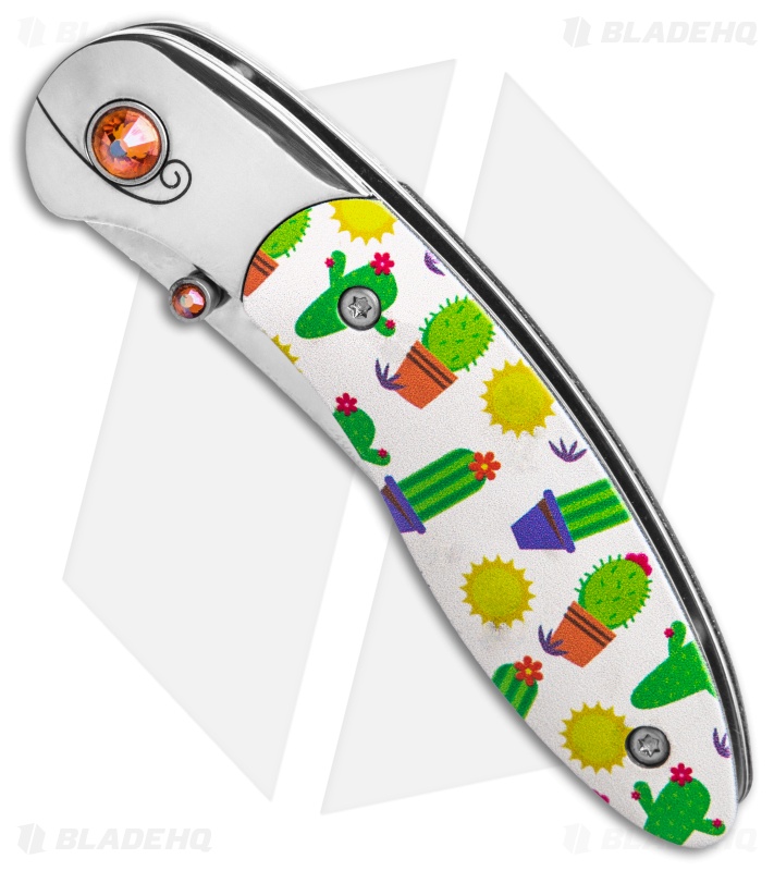 Brighten Blades RESILIENT Liner Lock Knife Cactus Aluminum (2.5" Satin)
