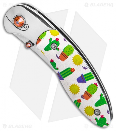Brighten Blades RESILIENT Liner Lock Knife Cactus Aluminum (2.5" Satin)