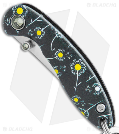 Brighten Blades WISH Keychain Frame Lock Knife Dandelion Aluminum (1.7" Satin)