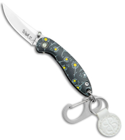 Brighten Blades WISH Keychain Frame Lock Knife Dandelion Aluminum (1.7" Satin)