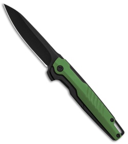 Brous Blades Icon Liner Lock Flipper Knife Green Blackout (3.25" Black)