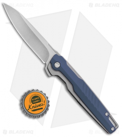 Brous Blades Icon Liner Lock Flipper Knife Blue (3.25" Stonewash)