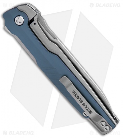 Brous Blades Icon Liner Lock Flipper Knife Blue (3.25" Stonewash)