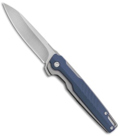 Brous Blades Icon Liner Lock Flipper Knife Blue (3.25" Stonewash)