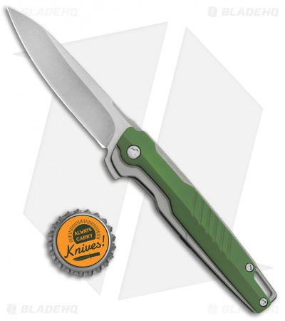 Brous Blades Icon Liner Lock Flipper Knife Green (3.25" Stonewash)