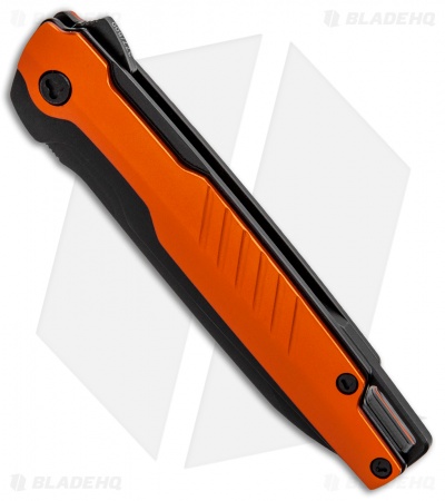 Brous Blades Icon Liner Lock Flipper Knife Orange Blackout (3.25" Black)